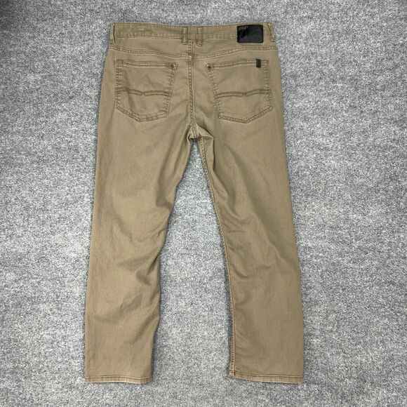 Buffalo David Bitton Jeans Mens 34 Brown Sam-X Slim Straight Leg Stretch Cotton - Picture 8 of 11
